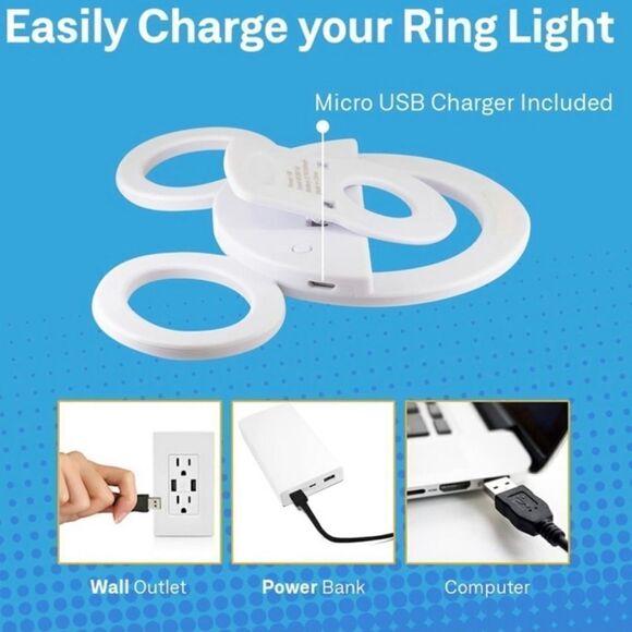 Disney iJoy Mickey Mouse Clip On Selfie Ring Light for Phone New in Box - Picture 7 of 7